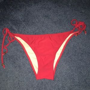 Red bikini bottoms